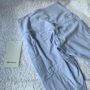NWT Lululemon pastel blue high rise align 25’’ leggings pockets women’s size 6